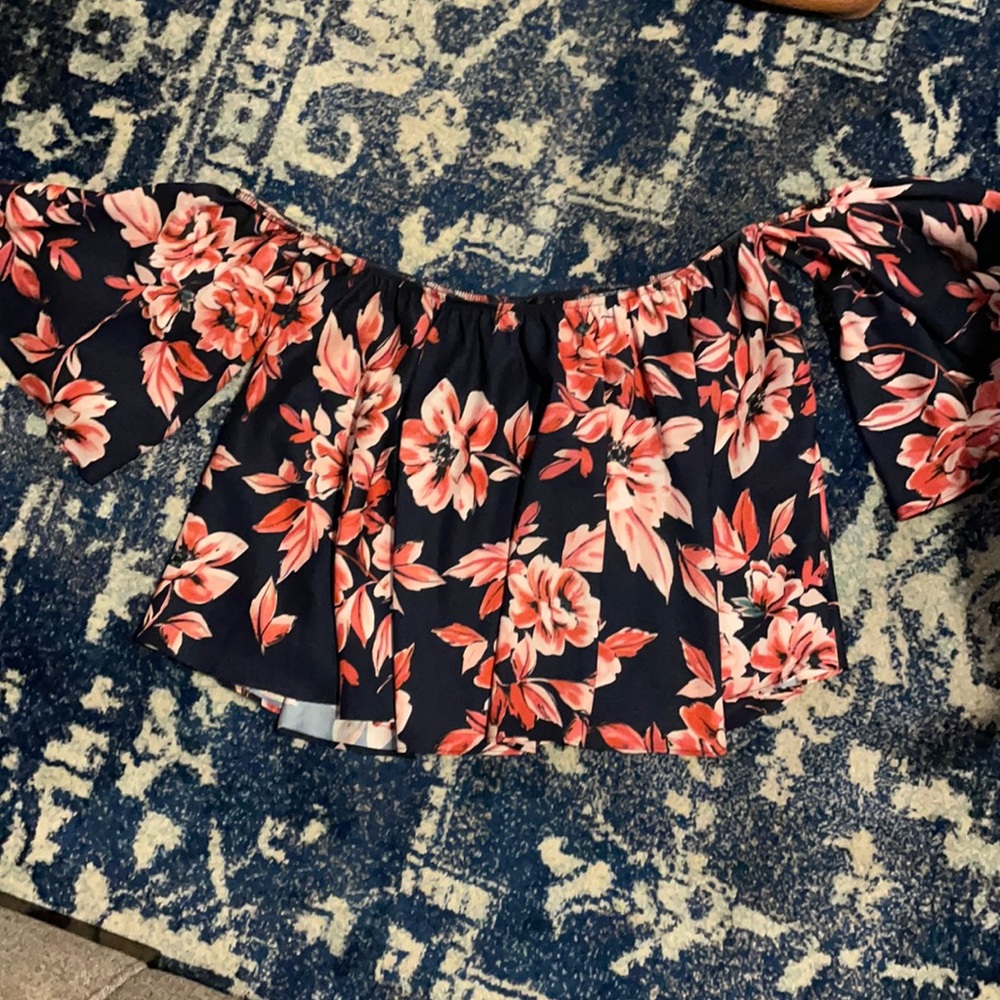 Aqua off the shoulder top